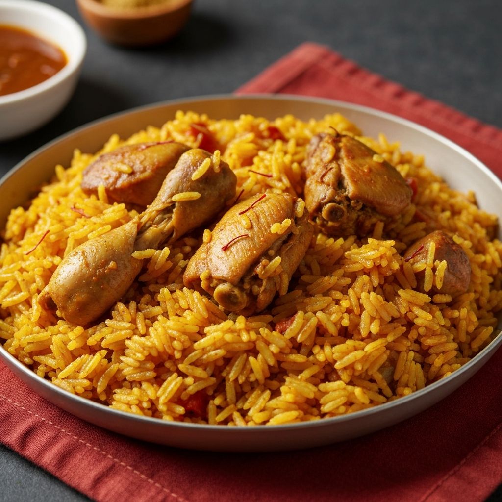 Jollof Rice with Chicken